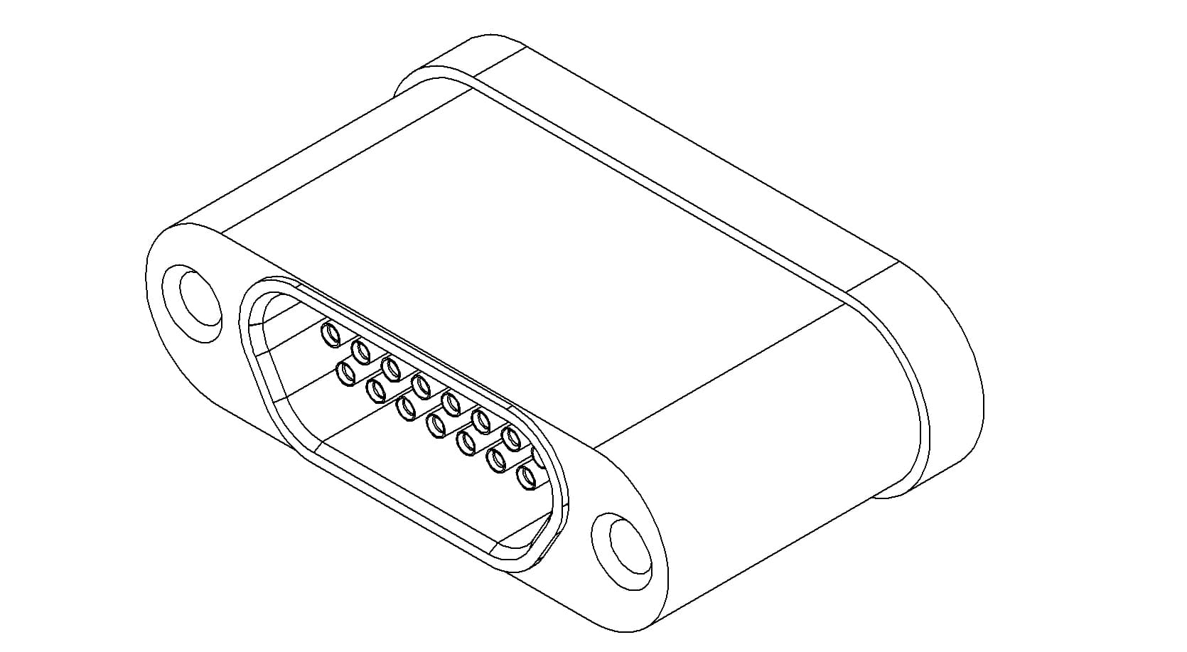 MULTIPIN, MICRO-D, 300V, 10A, 15 PIN, WELD 제품 이미지
