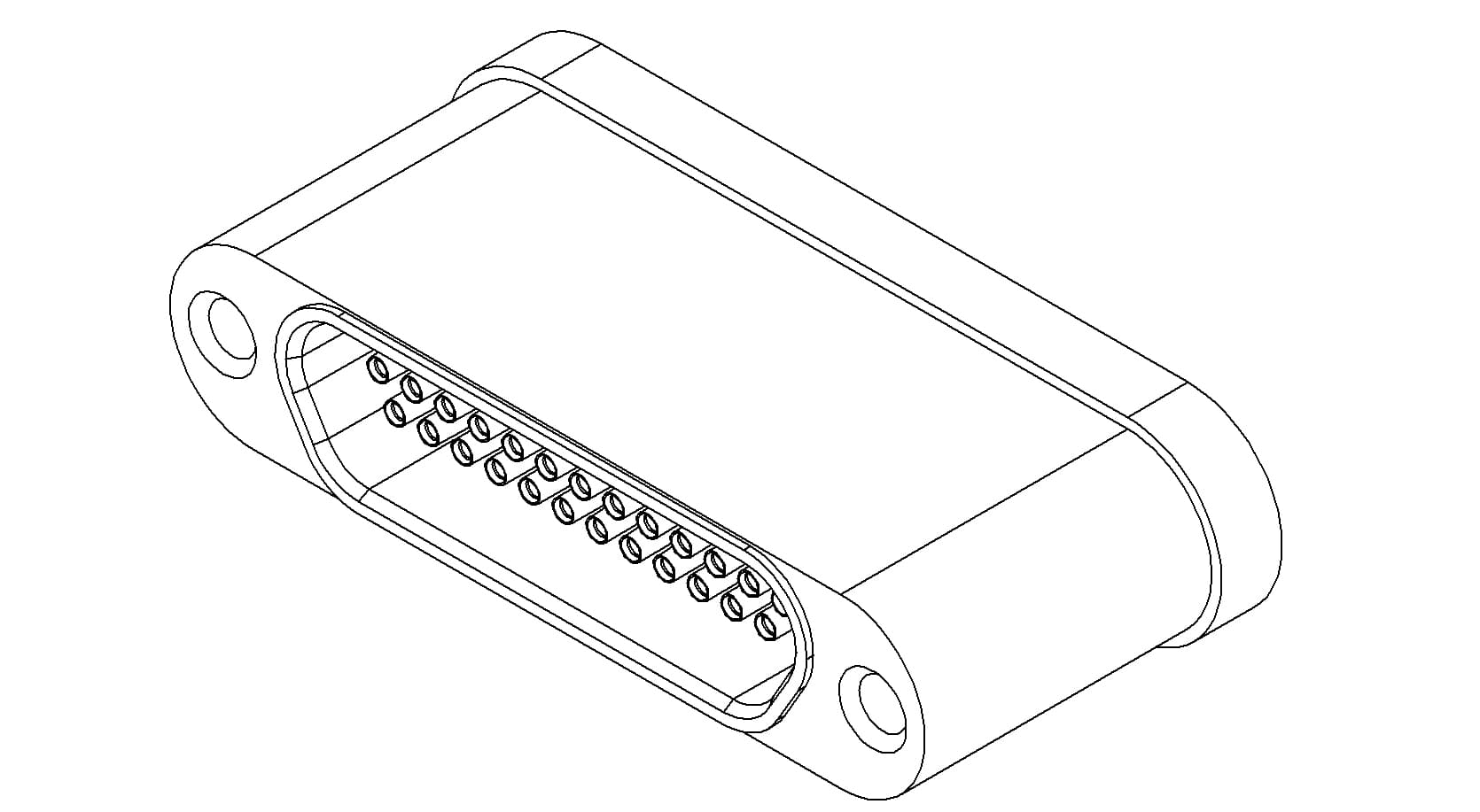 MULTIPIN, MICRO-D, 300V, 10A, 25 PIN, WELD
