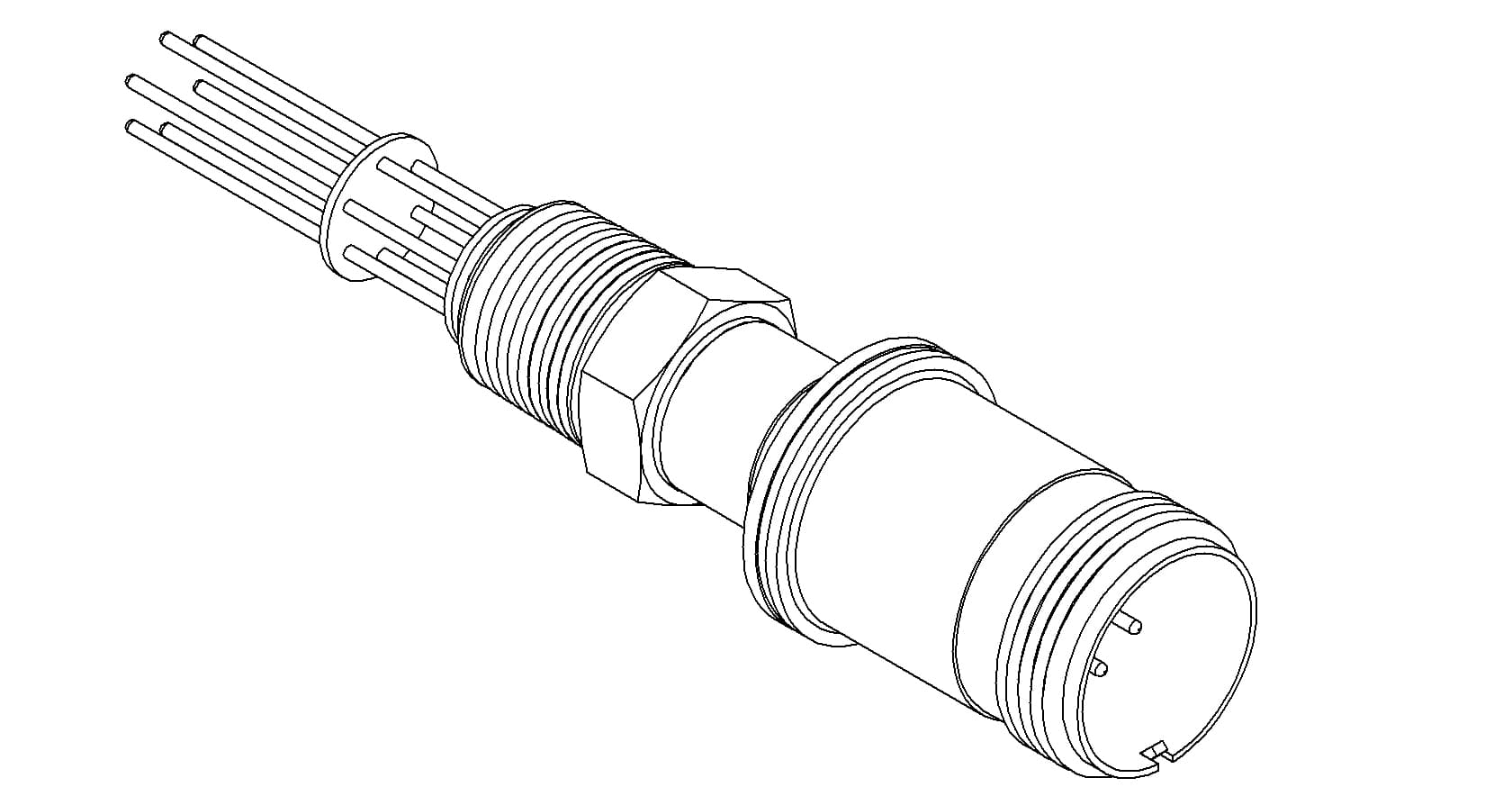 MULTIPIN, 6 PIN, 700V, 10A, 1/2 NPT