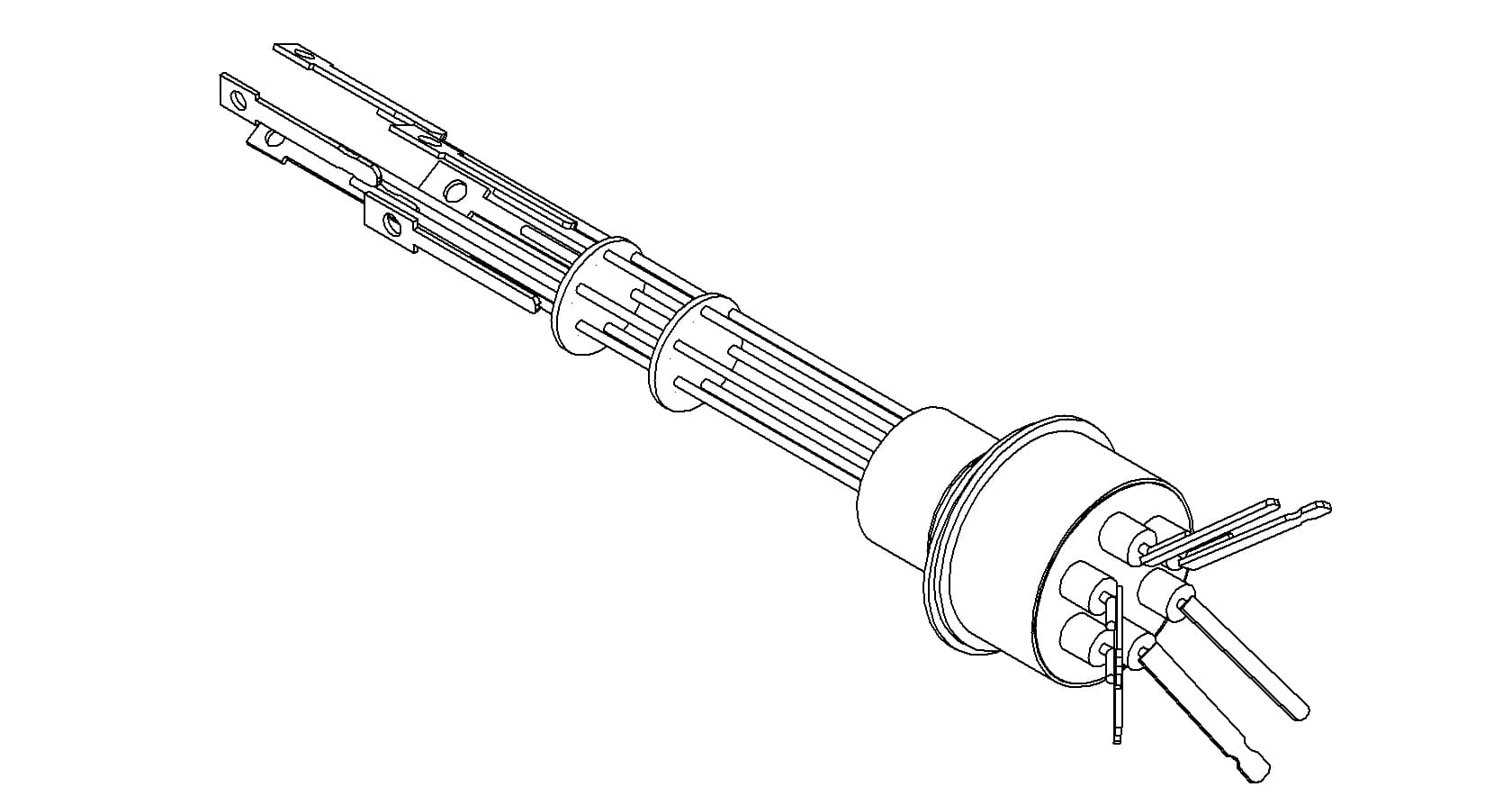 THERMOCOUPLE, TYPE C, 3 PAIR, CONNECTOR, WELD