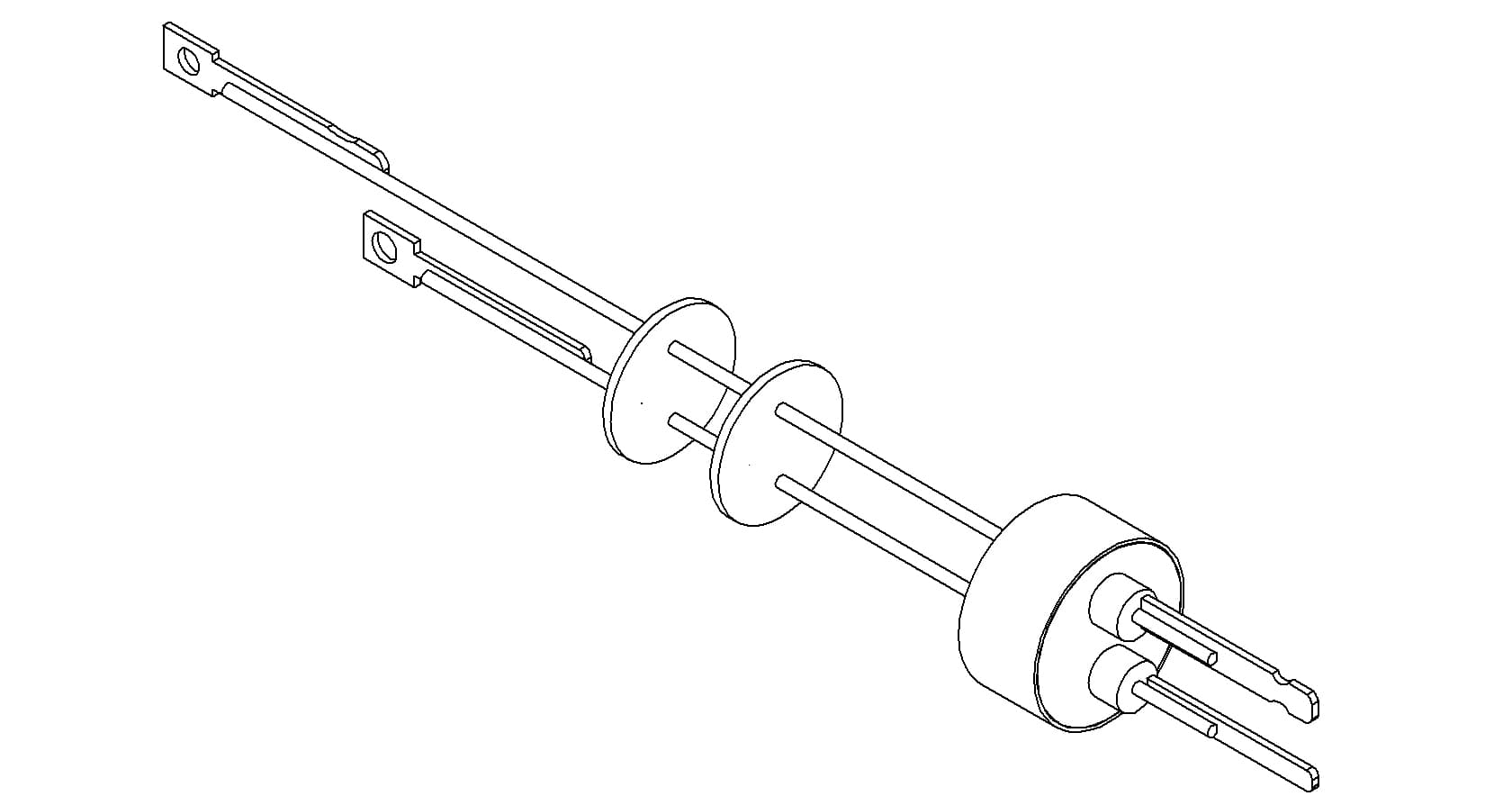 THERMOCOUPLE, TYPE E, 1 PAIR, CONNECTOR, WELD