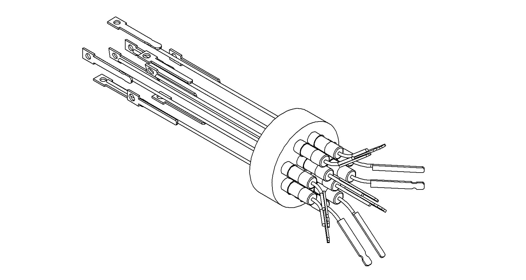 THERMOCOUPLE, TYPE E, 5 PAIR, CONNECTOR, WELD