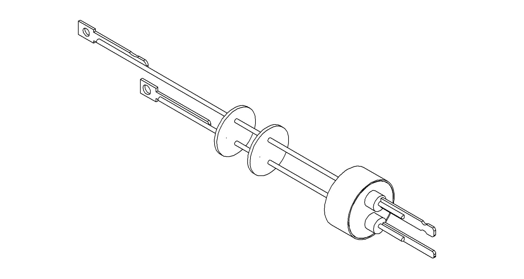 THERMOCOUPLE, TYPE J, 1 PAIR, CONNECTOR, WELD