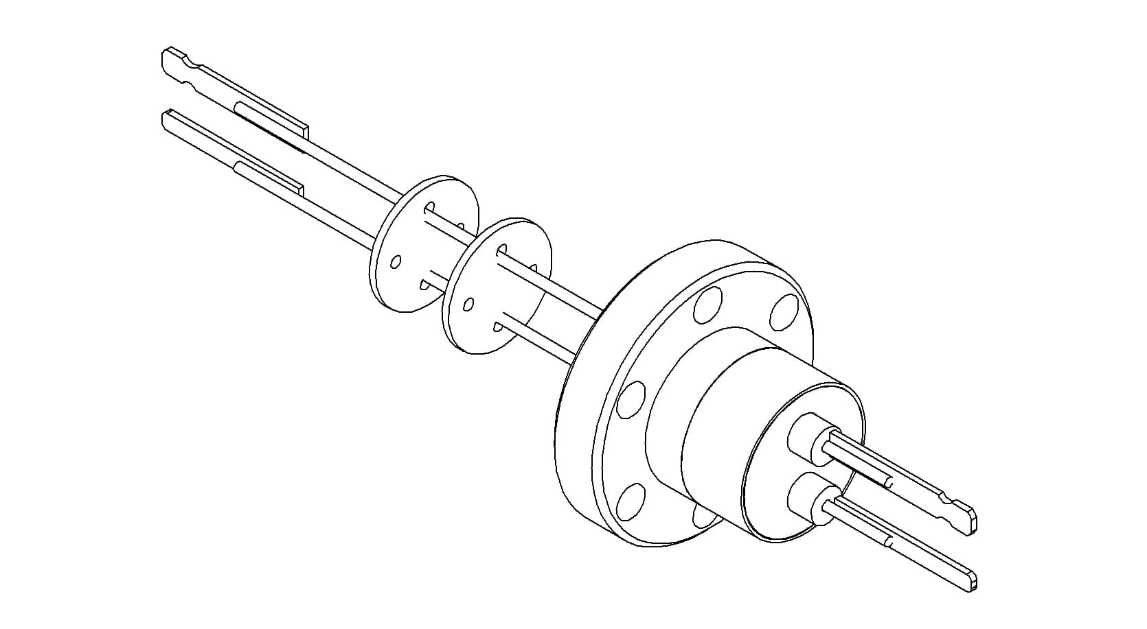 THERMOCOUPLE, TYPE K, 1 PAIR, CONNECTOR, DOUBLE ENDED, 133CF