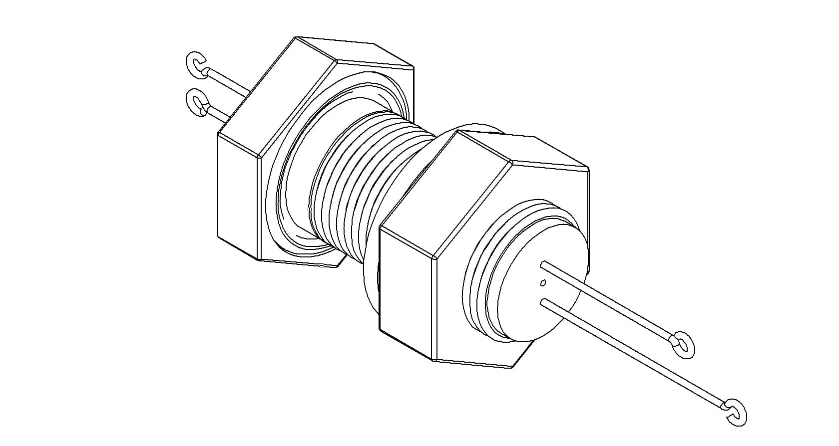 THERMOCOUPLE, TYPE N, 1 PAIR, SCREW-TYPE, BASEPLATE