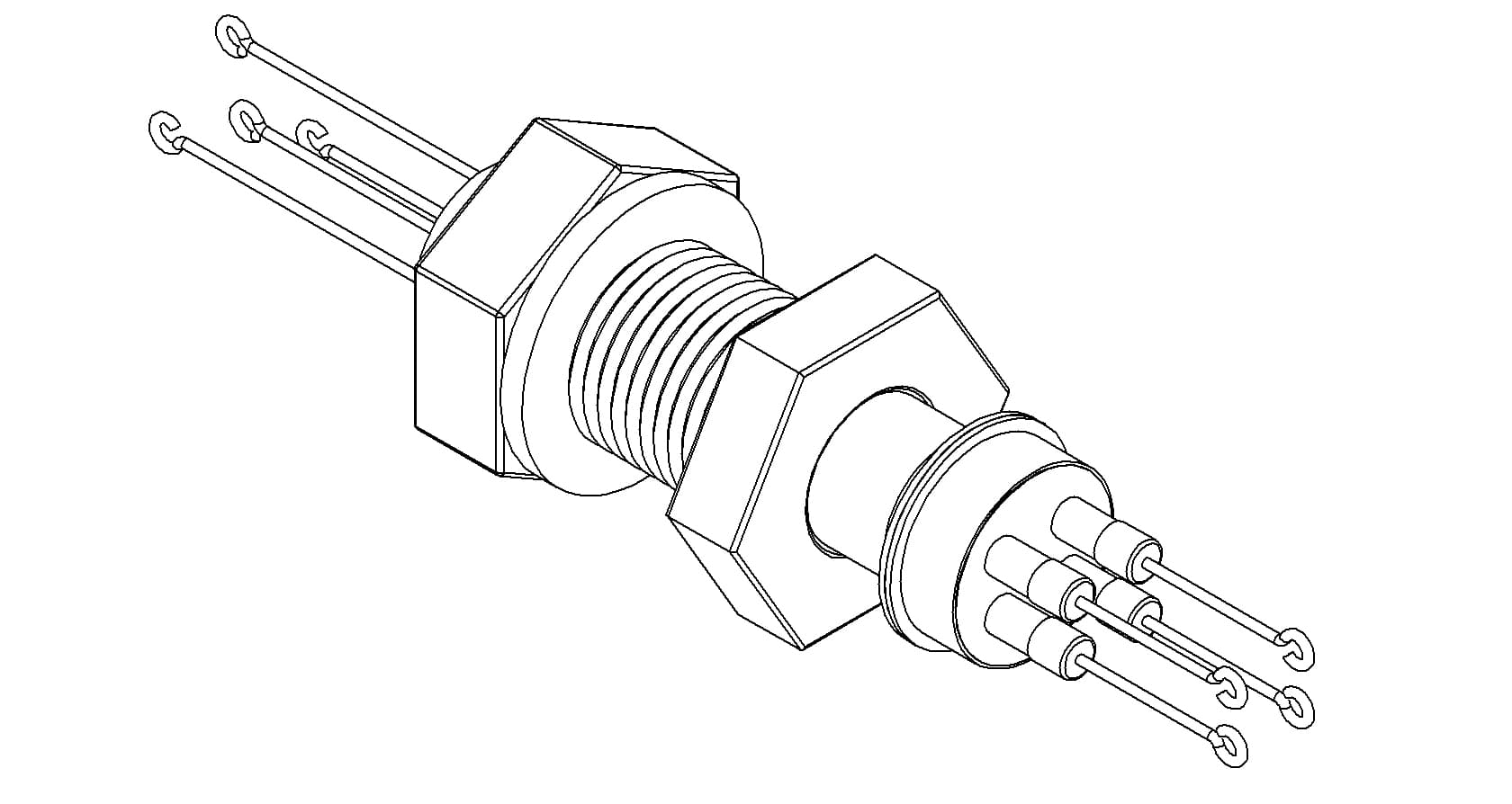 THERMOCOUPLE, TYPE N, 2 PAIR, SCREW-TYPE, BASEPLATE 제품 이미지