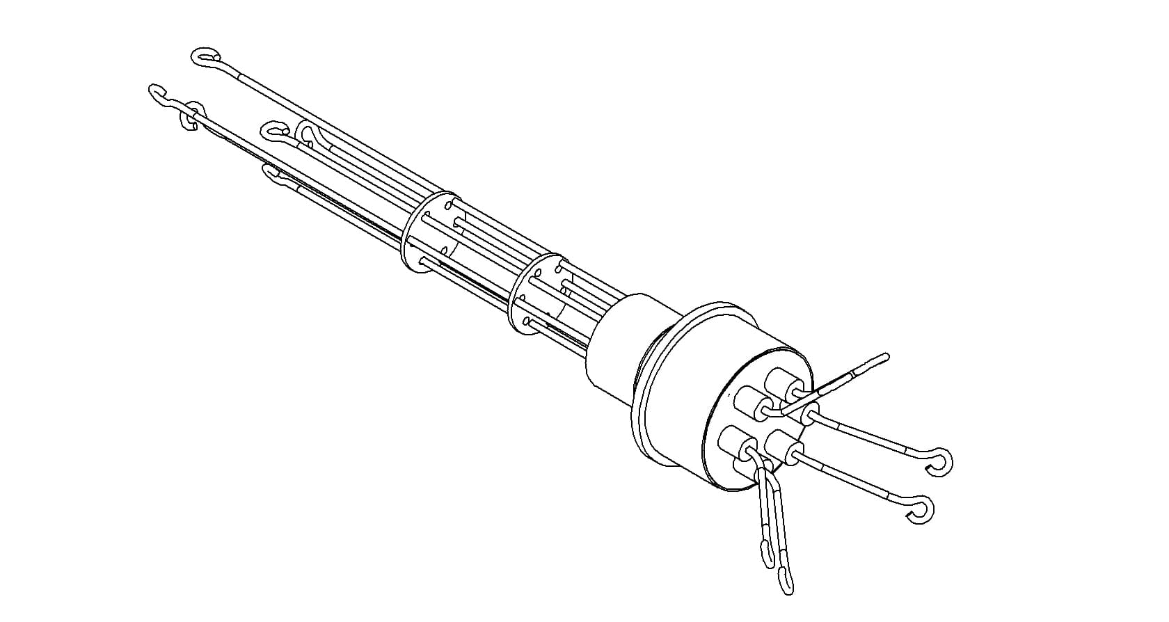 THERMOCOUPLE, TYPE N, 3 PAIR, SCREW-TYPE, WELD