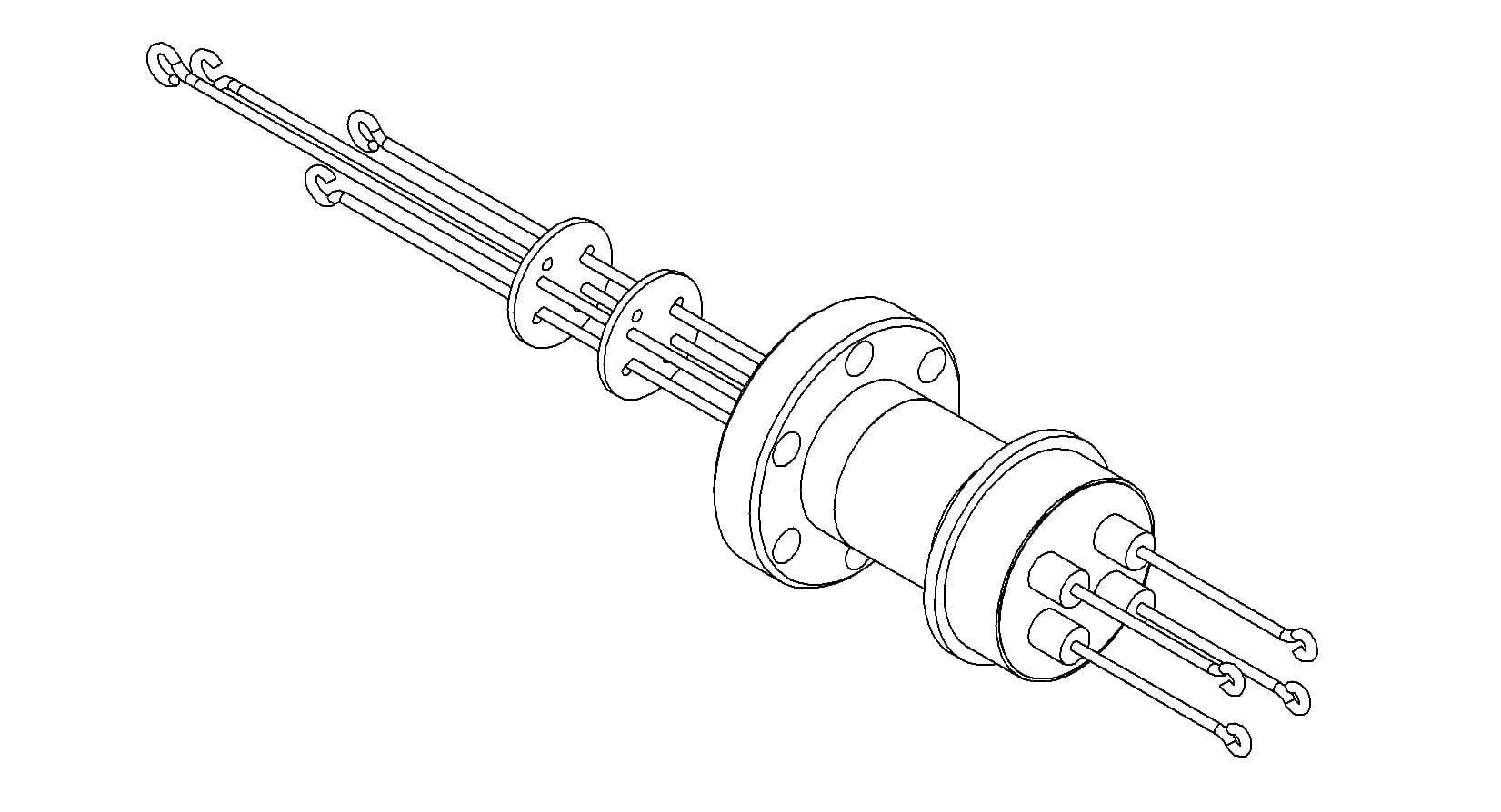 THERMOCOUPLE, TYPE R-S, 2 PAIR, SCREW-TYPE, 133CF