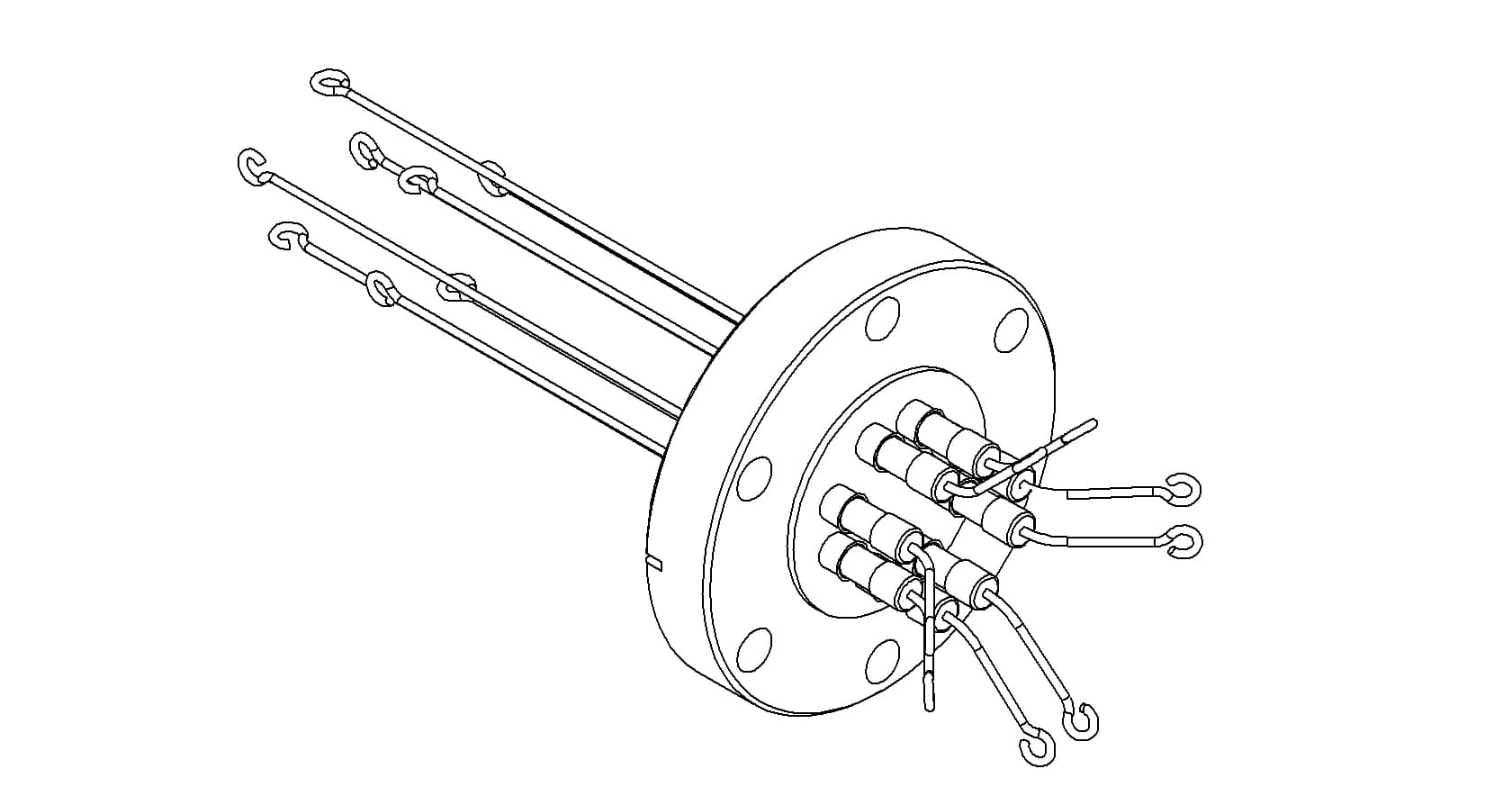 THERMOCOUPLE, TYPE T, 4 PAIR, SCREW-TYPE, 275CF
