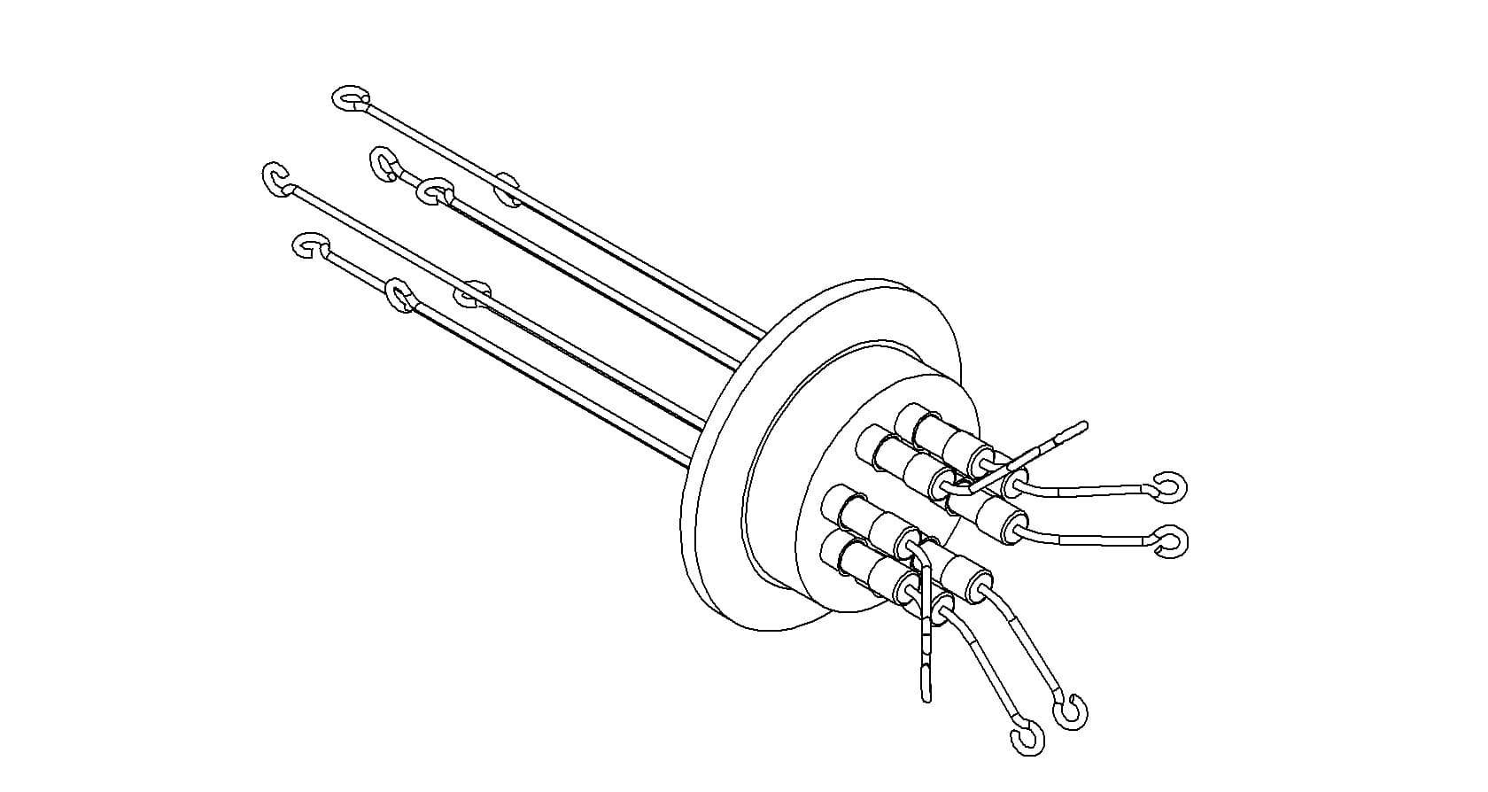THERMOCOUPLE, TYPE T, 5 PAIR, SCREW-TYPE, QF40
