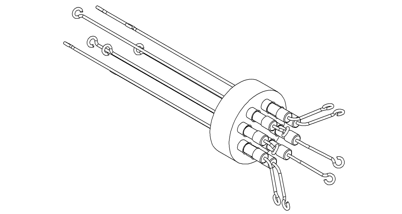 THERMOCOUPLE, TYPE T, 5 PAIR, SCREW-TYPE, WELD