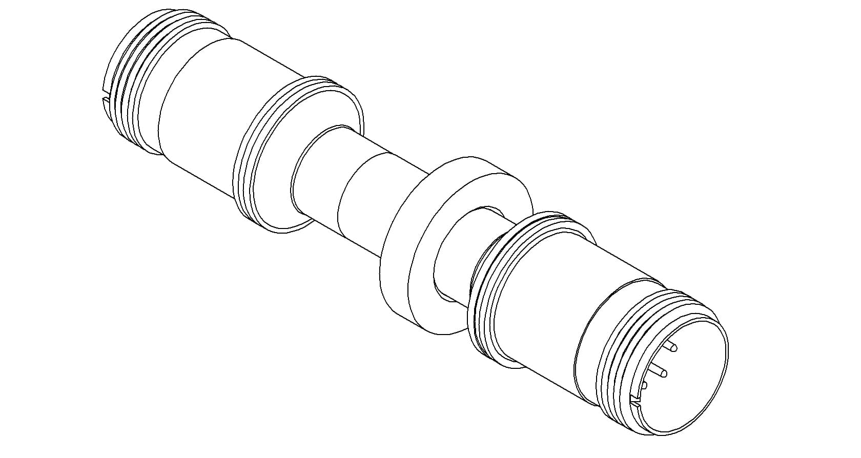 THERMOCOUPLE, TYPE E, 3 PAIR, MS CONNECTOR, DOUBLE ENDED, WELD