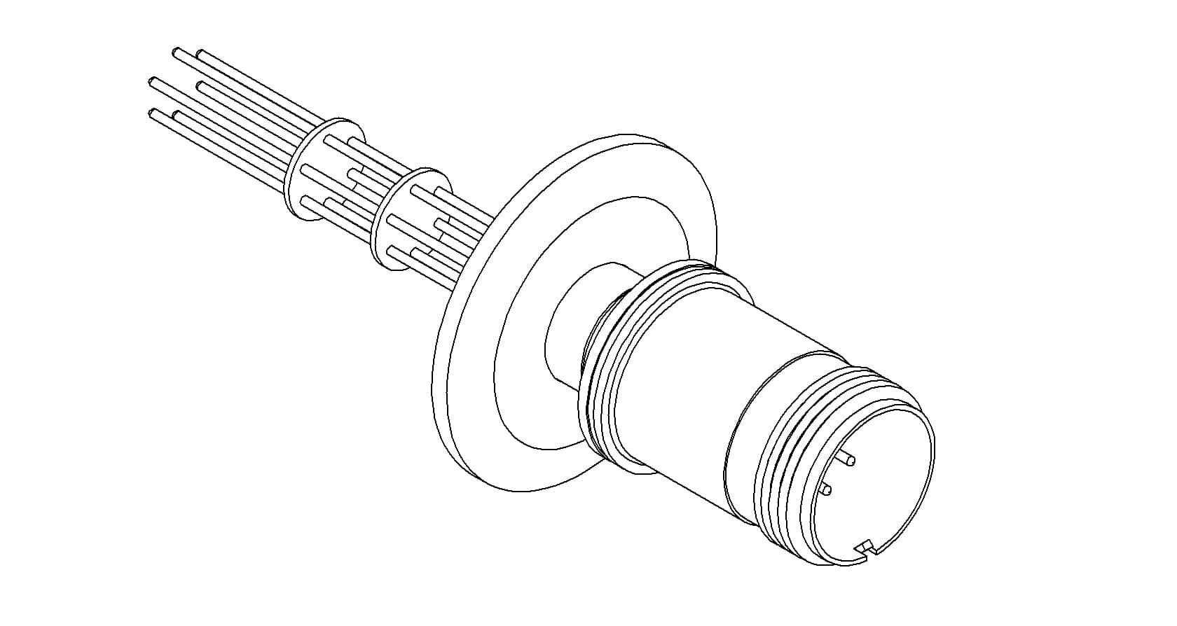 THERMOCOUPLE, TYPE E, 3 PAIR, MS CONNECTOR, QF40