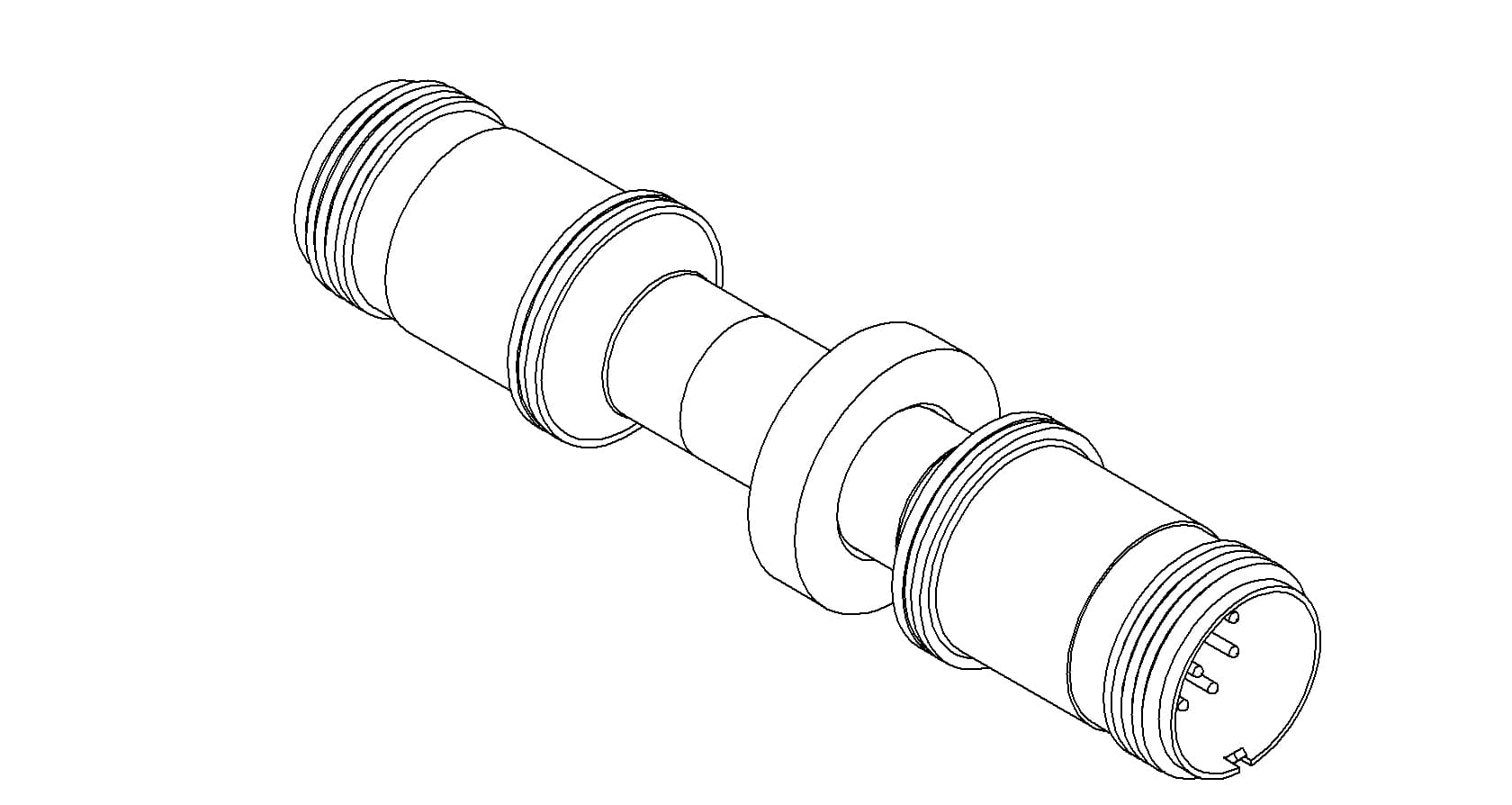 THERMOCOUPLE, TYPE E, 5 PAIR, MS CONNECTOR, DOUBLE ENDED, WELD