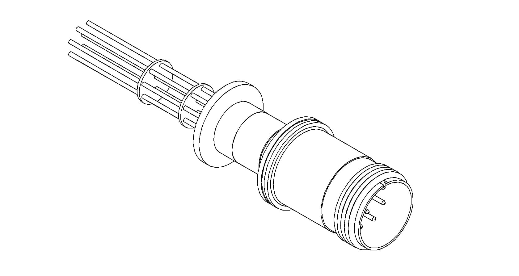 THERMOCOUPLE, TYPE E, 5 PAIR, MS CONNECTOR, QF16