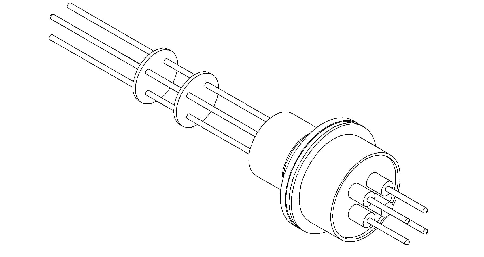 THERMOCOUPLE, TYPE J, 2 PAIR, WELD
