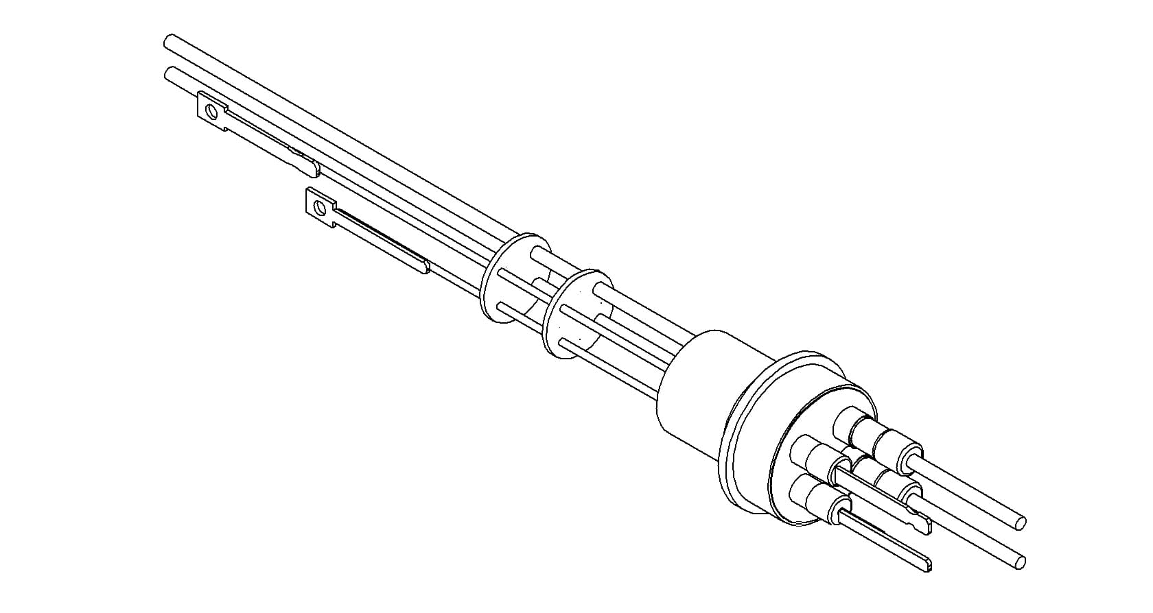 THERMOCOUPLE-POWER, TYPE J, 1 PAIR, 5KV, 30A, 2 PINS, WELD