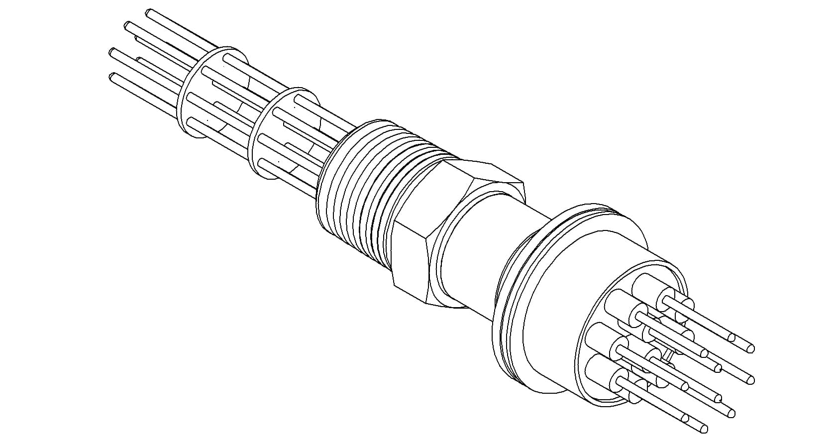 POWER, 2KV, 10A, 10PIN, ALUMEL, 1/2 NPT