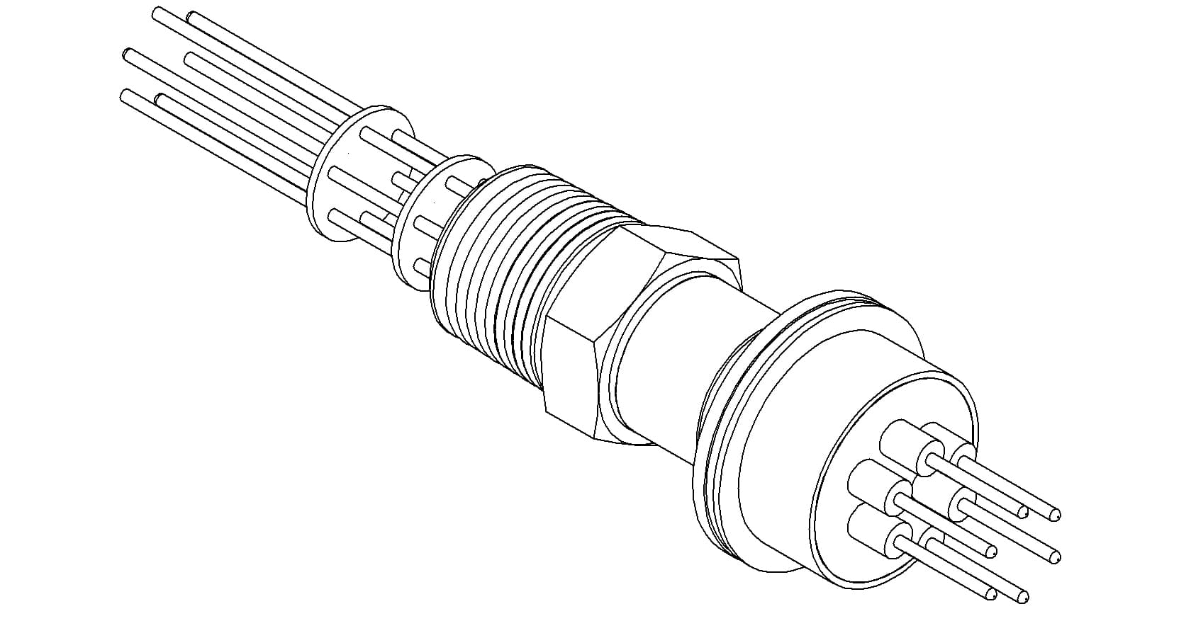 POWER, 2KV, 10A, 6PIN, ALUMEL, 1/2 NPT