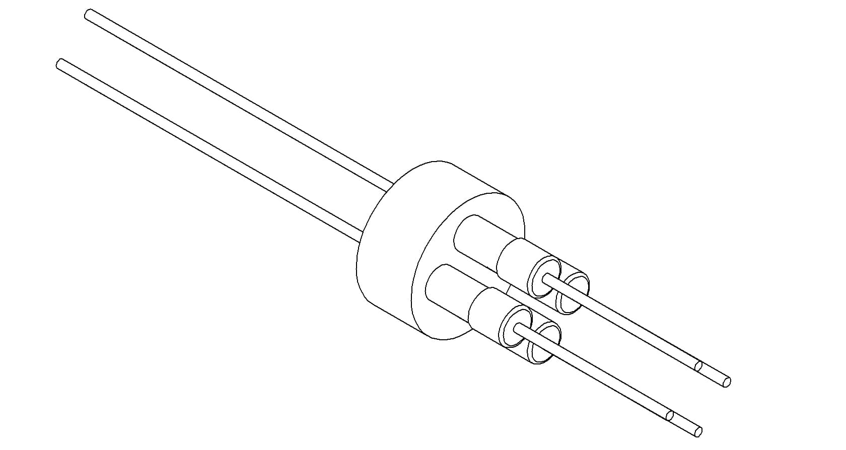POWER, 5KV, 25A, 4PIN, COPPER, WELD