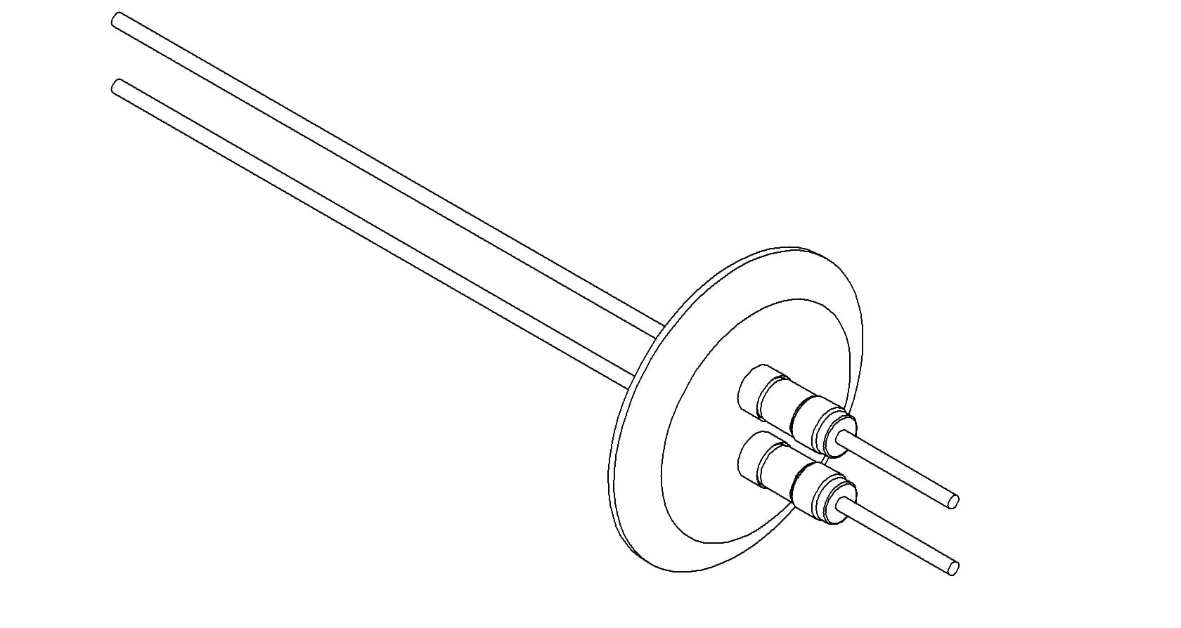 POWER, 5KV, 50A, 2PIN, COPPER, QF40