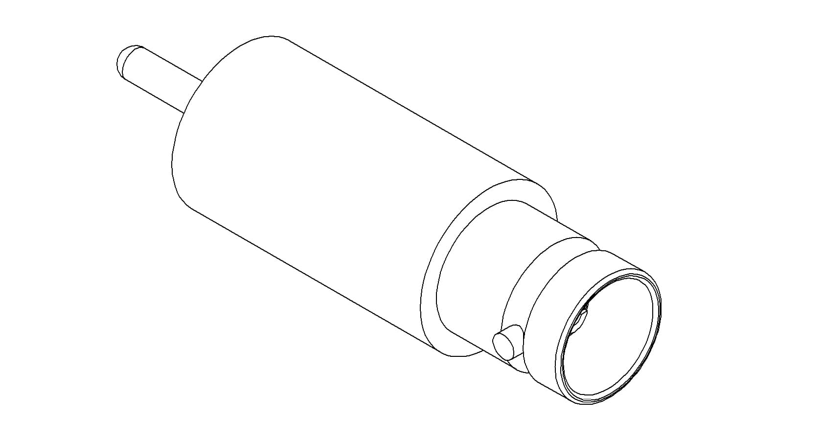 COAXIAL, BNC, 1 PIN, GROUNDED SHIELD, WELD, NO CONNECTOR
