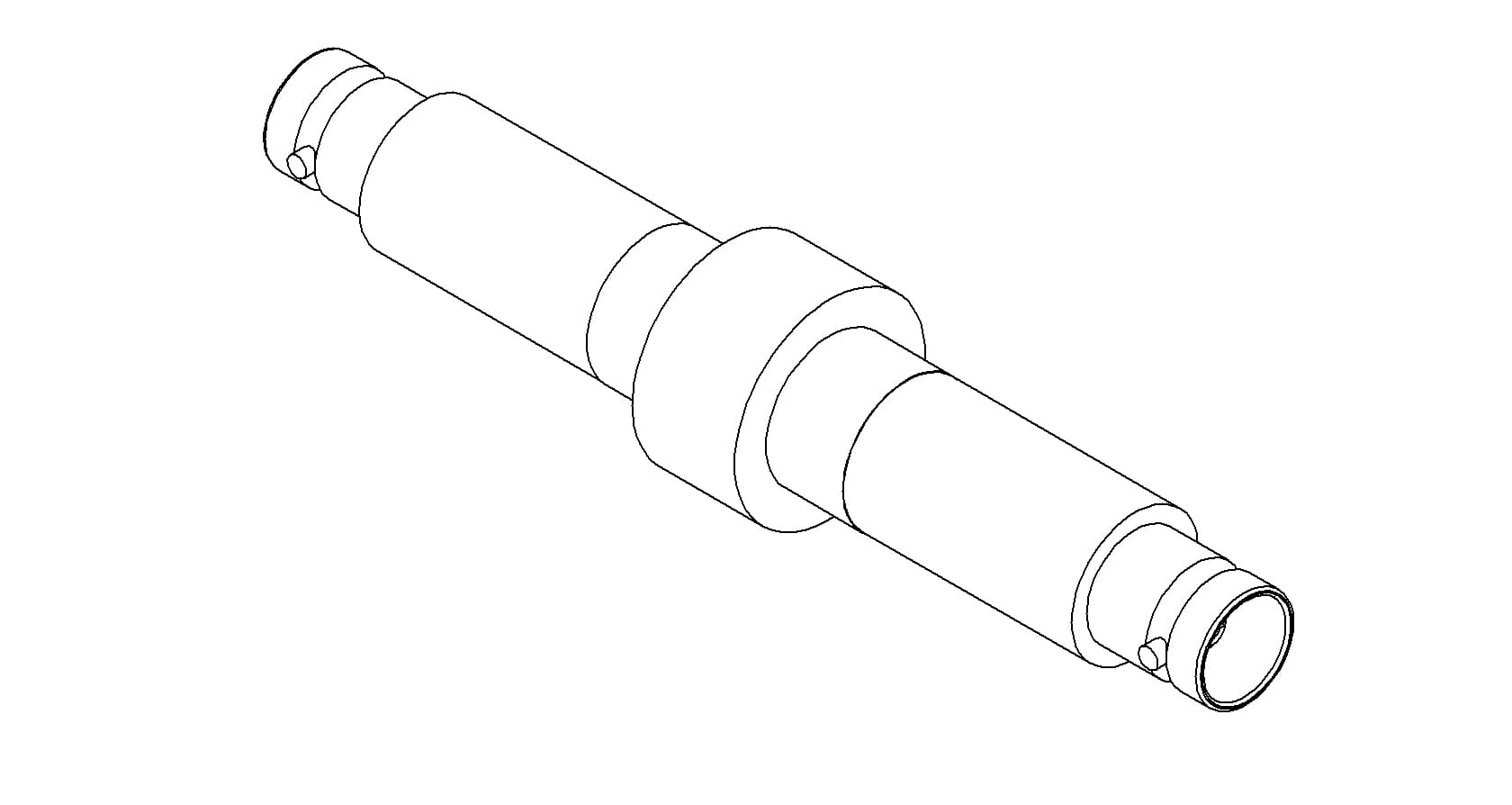 COAXIAL, BNC, 1 PIN, GROUNDED SHIELD, DOUBLE-ENDED, WELD, NO CONNECTOR