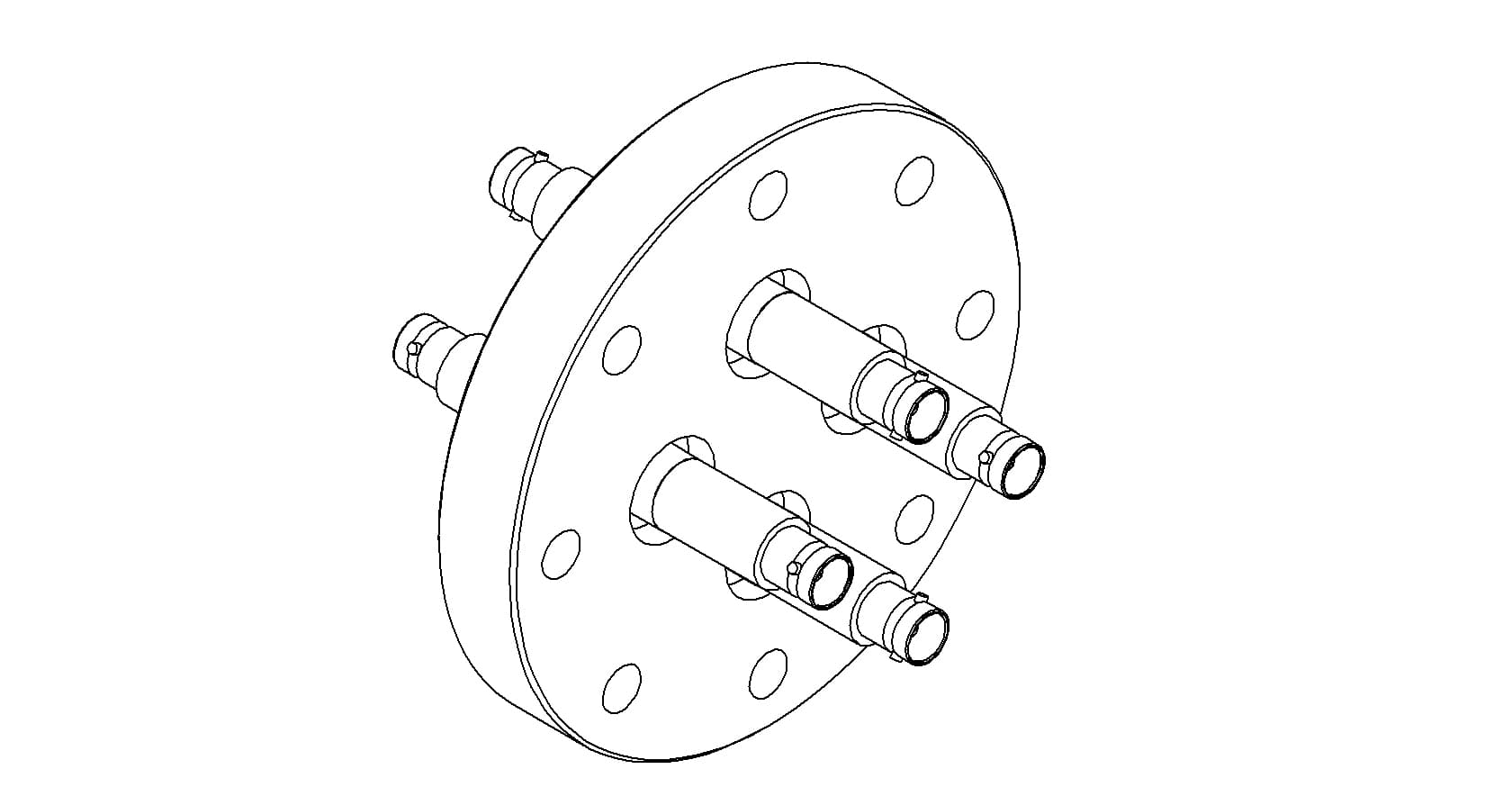 COAXIAL, BNC, 4 PIN, GROUNDED SHIELD, DOUBLE-ENDED, 450CF 제품 이미지