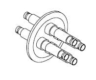 COAXIAL, BNC, 4 PIN, GROUNDED SHIELD, DOUBLE-ENDED, QF50, NO CONNECTOR 제품 이미지