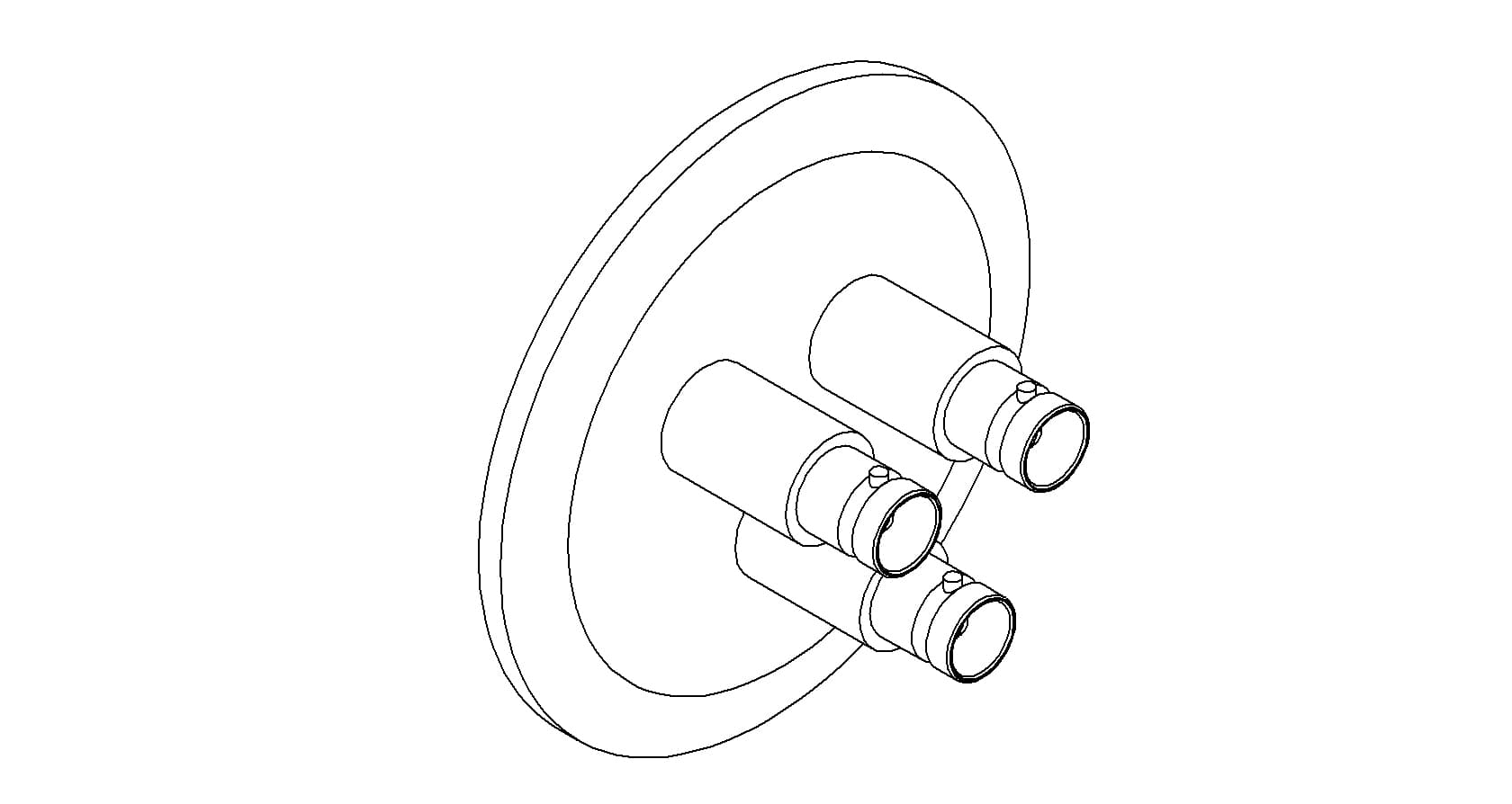 COAXIAL, MHV, 3 PIN, GROUNDED SHIELD, QF50