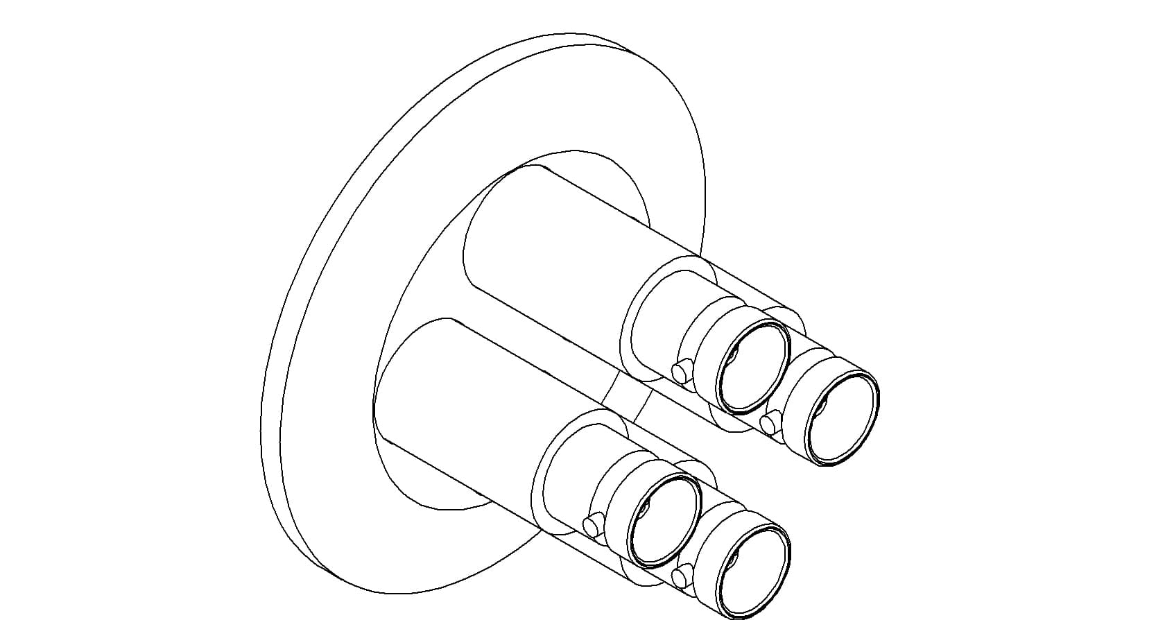 COAXIAL, MHV, 4 PIN, GROUNDED SHIELD, QF40