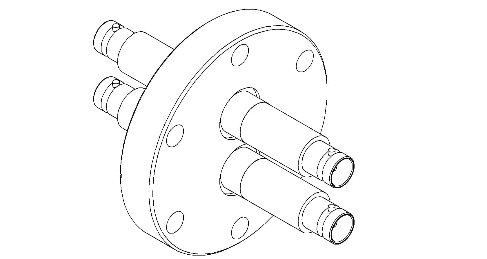 COAXIAL, MHV, 2 PIN, GROUNDED SHIELD, DOUBLE-ENDED, 275CF