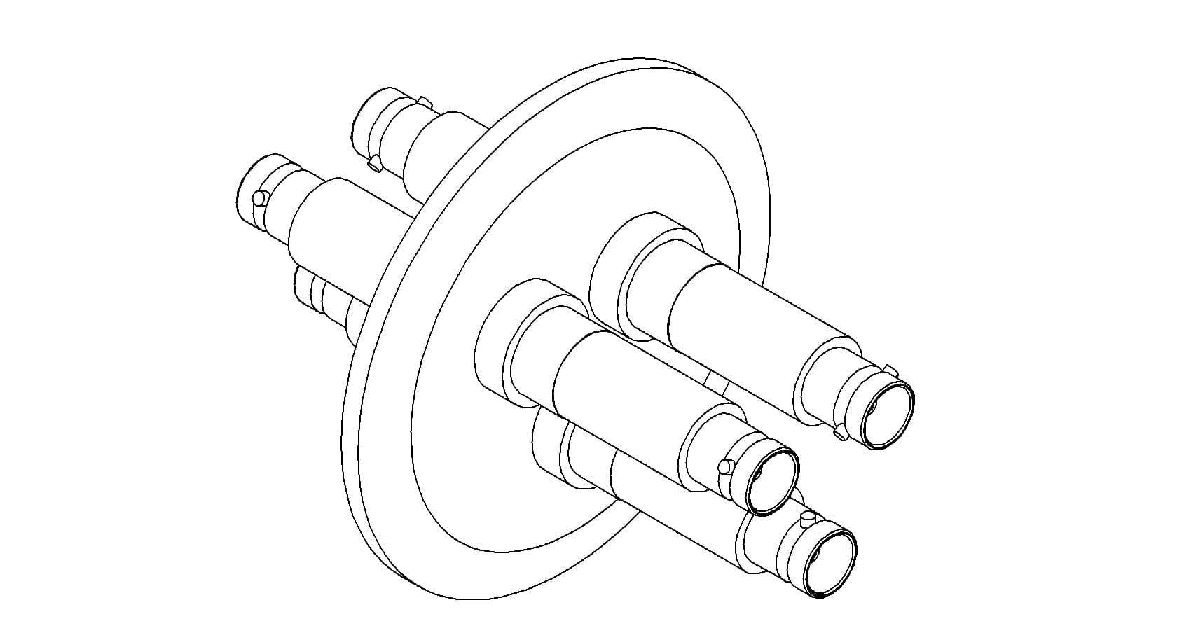 COAXIAL, MHV, 2 PIN, GROUNDED SHIELD, DOUBLE-ENDED, QF50