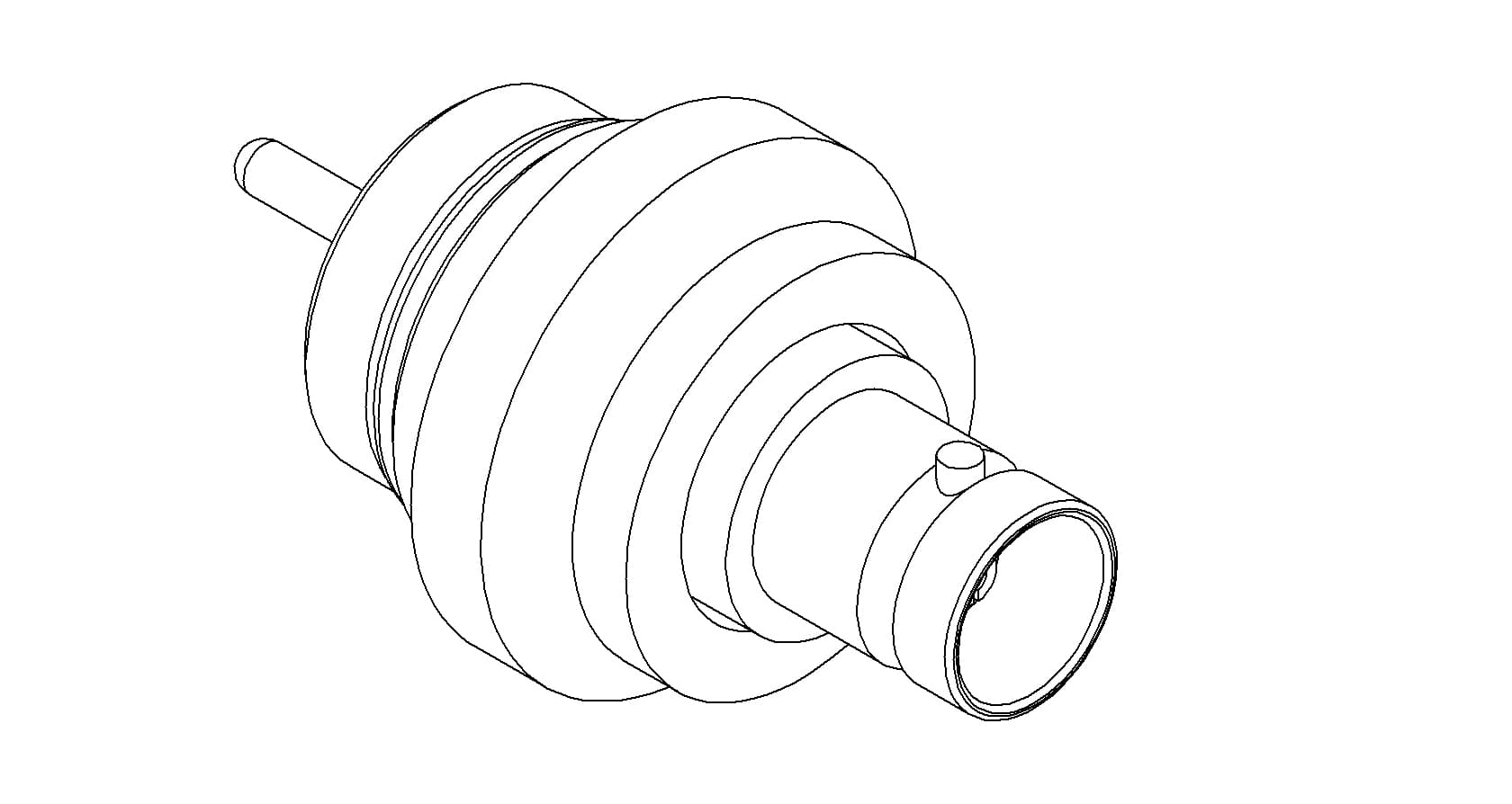 COAXIAL, MHV, 1 PIN, FLOATING SHIELD, WELD