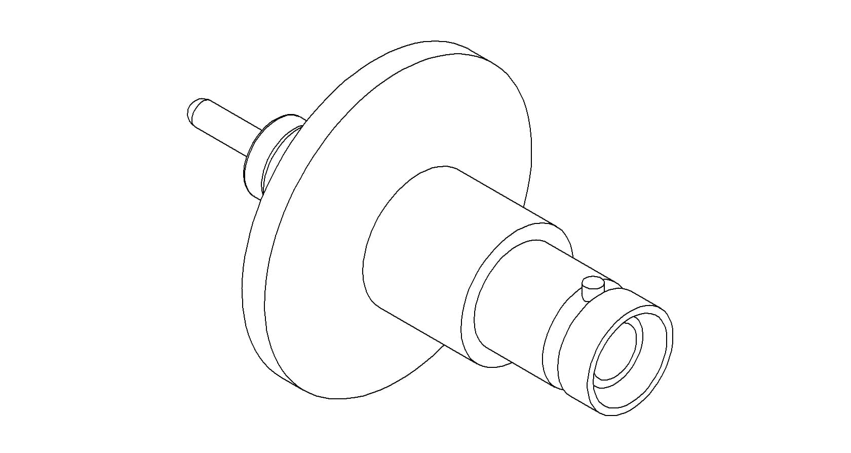 COAXIAL, SHV-5, 1 PIN, GROUNDED SHIELD, EXPOSED, QF16