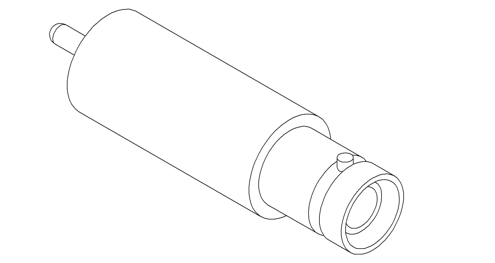 COAXIAL, SHV-5, 1 PIN, GROUNDED SHIELD, WELD, NO CONNECTOR