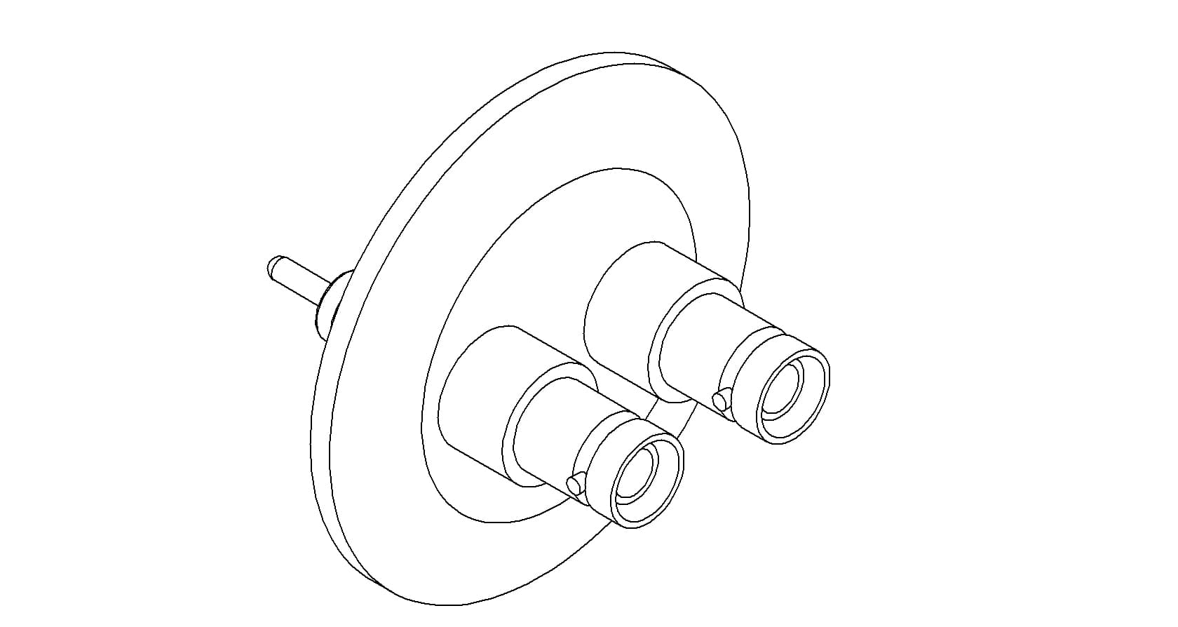 COAXIAL, SHV-5, 2 PIN, GROUNDED SHIELD, EXPOSED, QF40 제품 이미지