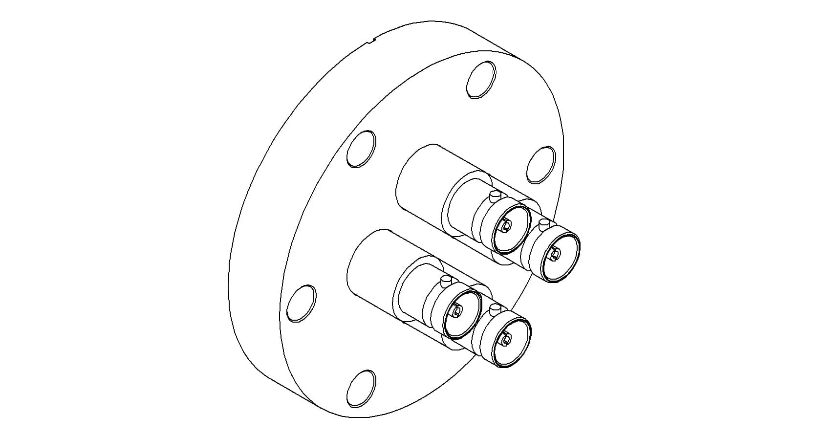 COAXIAL, SHV-5, 4 PIN, GROUNDED SHIELD, 275CF