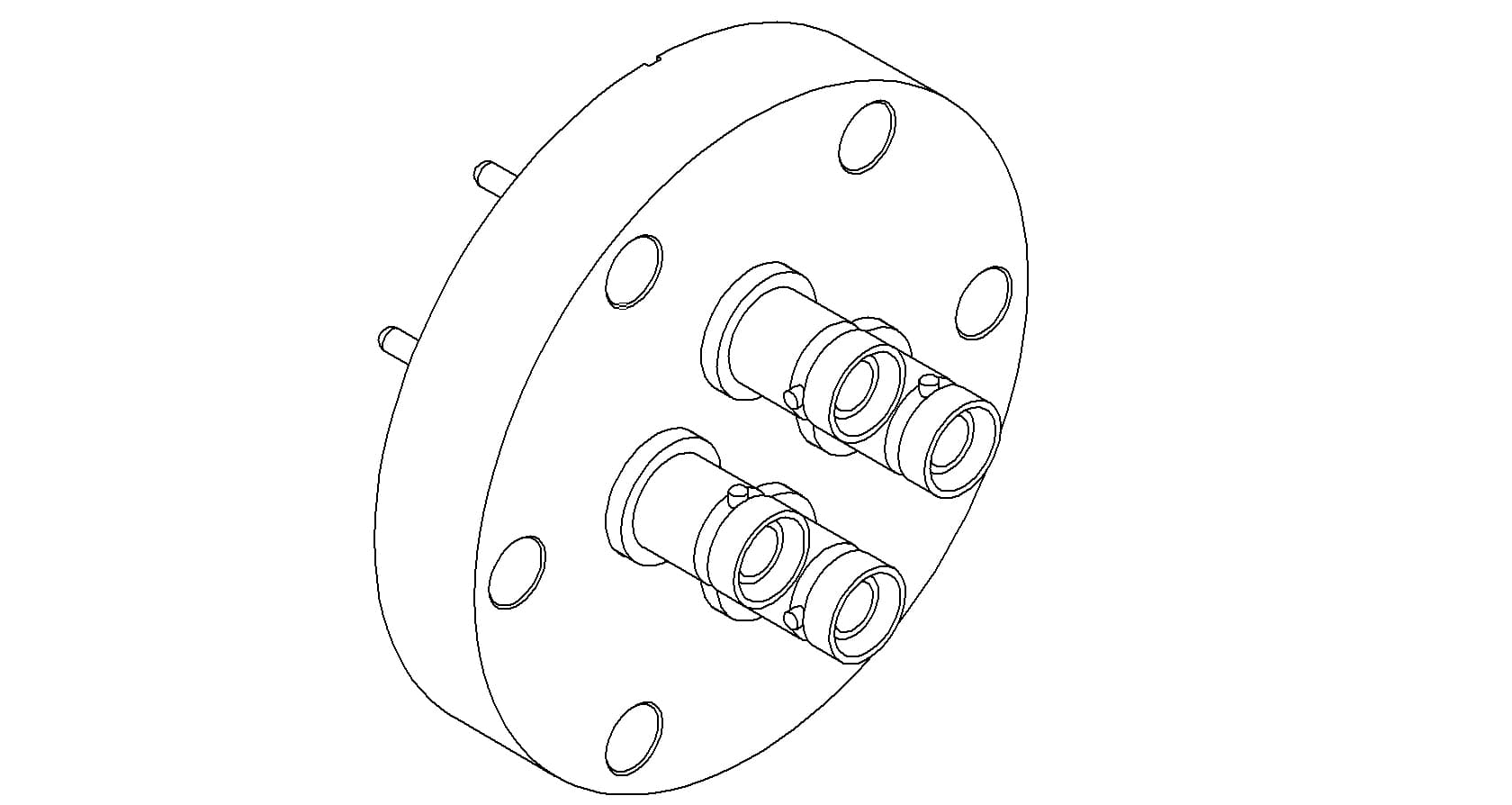COAXIAL, SHV-5, 4 PIN, GROUNDED SHIELD, EXPOSED, 275CF