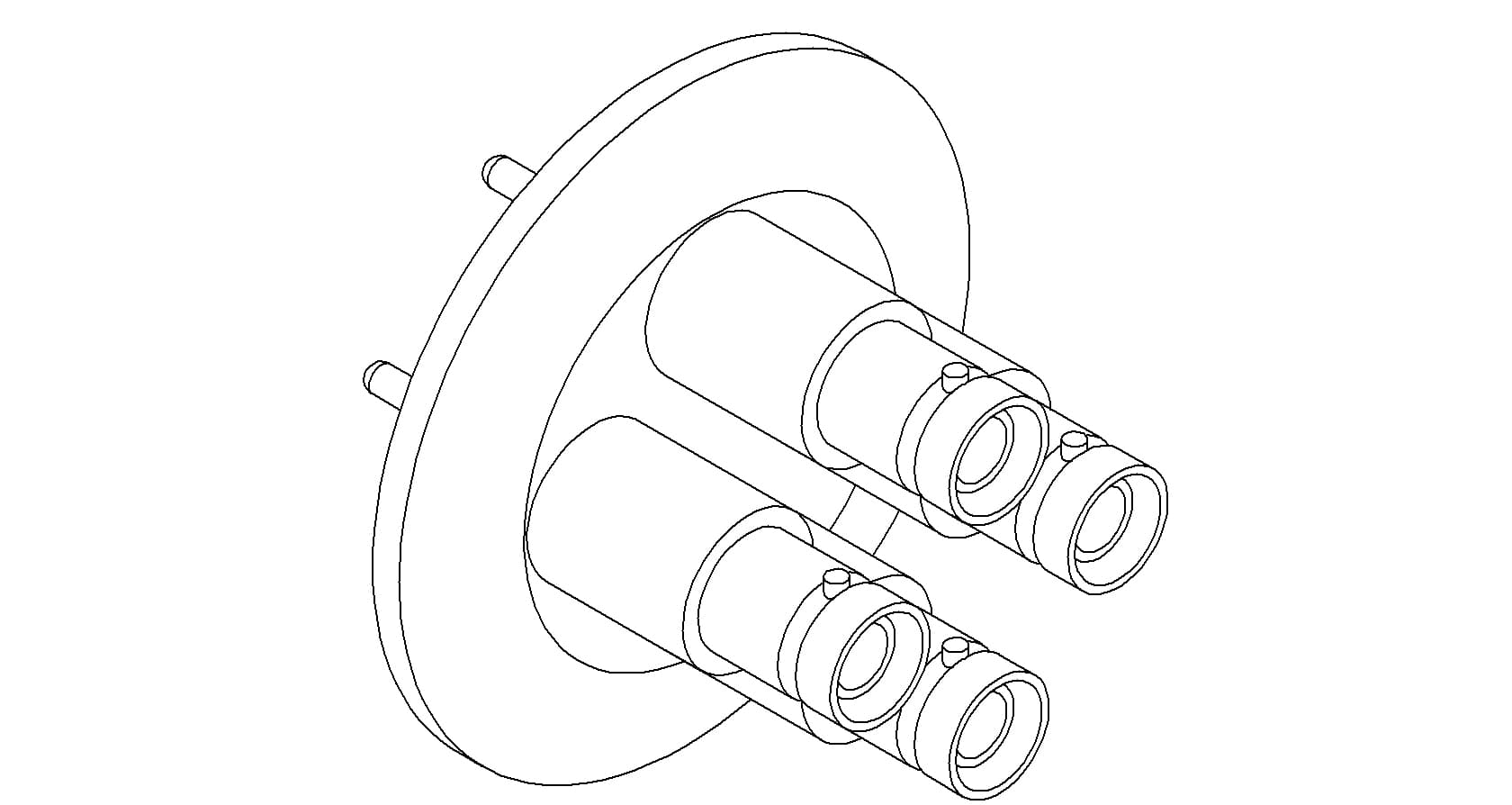 COAXIAL, SHV-5, 4 PIN, GROUNDED SHIELD, QF40 제품 이미지