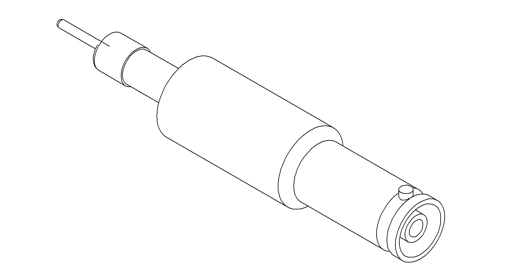 COAXIAL, SHV-10, 1 PIN, GROUNDED SHIELD, EXPOSED, WELD