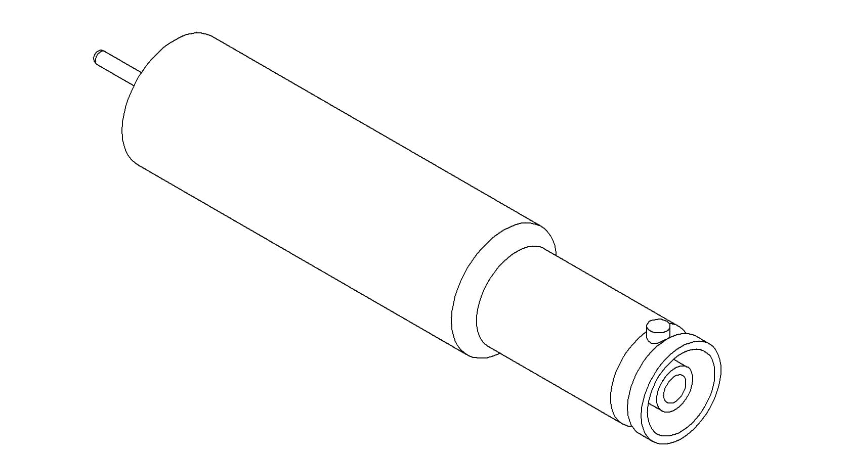 COAXIAL, SHV-10, 1 PIN, GROUNDED SHIELD, WELD, NO CONNECTOR