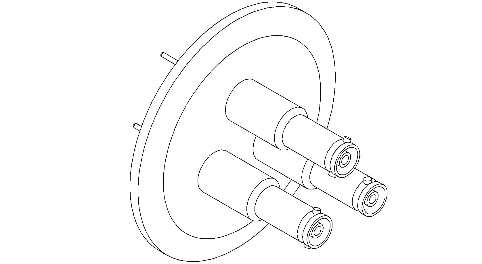 COAXIAL, SHV-10, 3 PIN, GROUNDED SHIELD, EXPOSED, QF50 제품 이미지