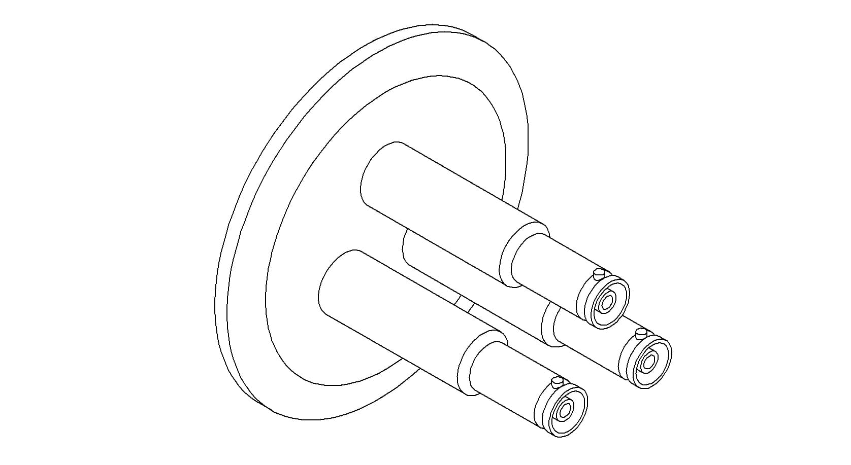 COAXIAL, SHV-10, 3 PIN, GROUNDED SHIELD, QF50