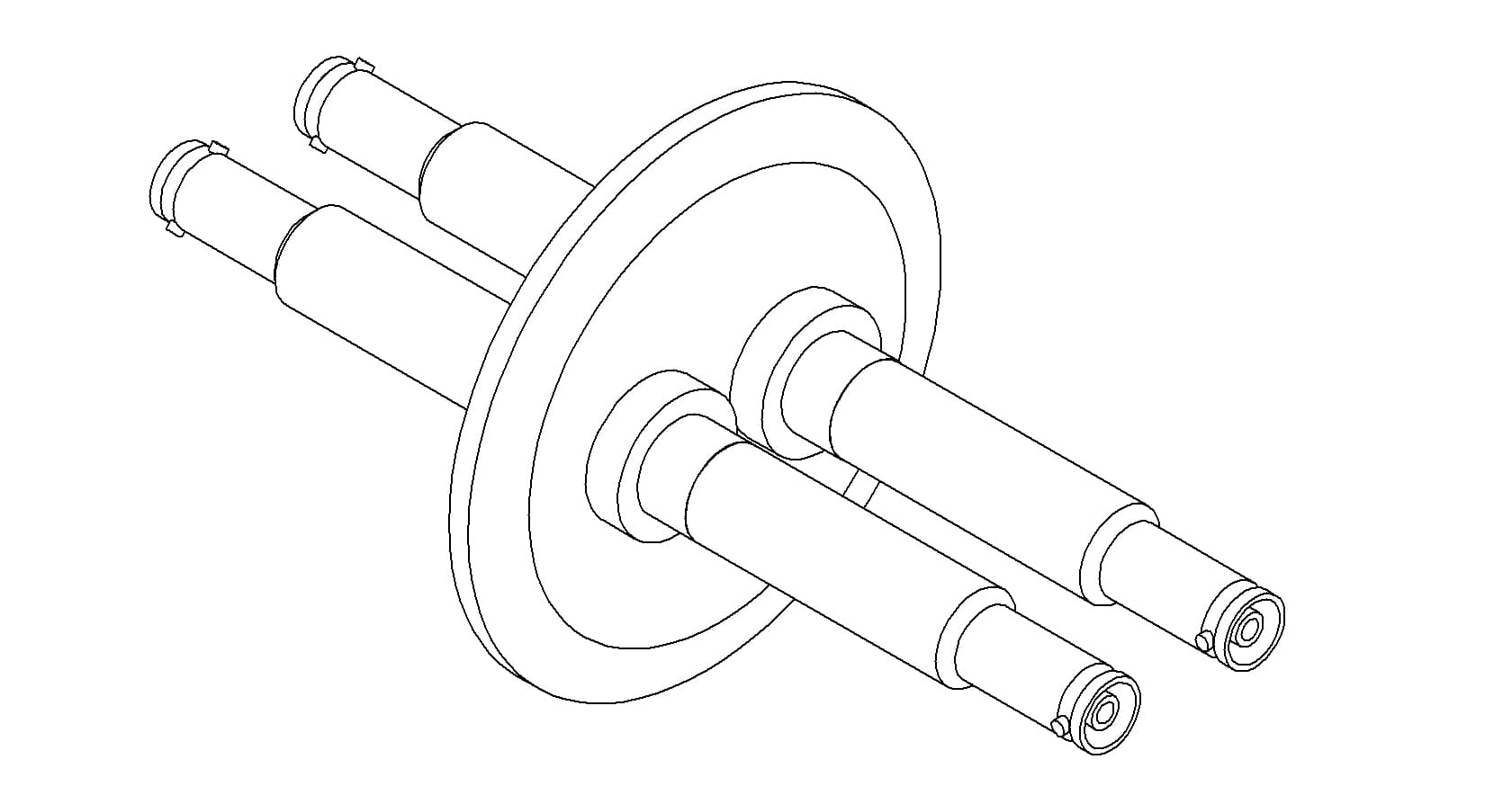 COAXIAL, SHV-10, 2 PIN, GROUNDED SHIELD, DOUBLE-ENDED, QF50
