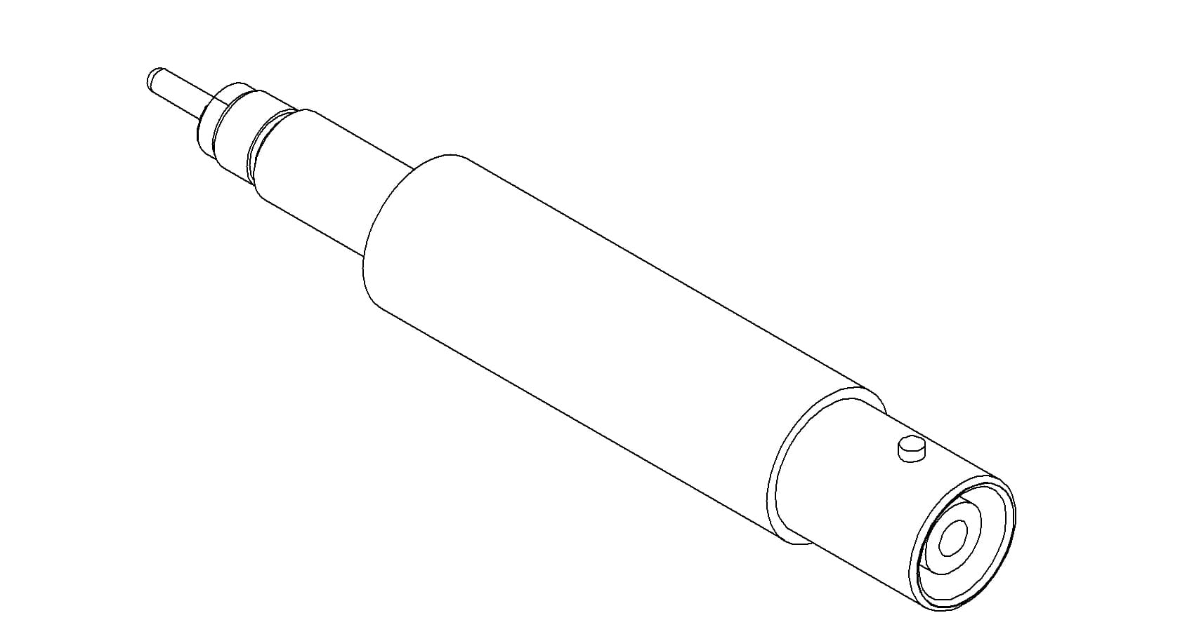 COAXIAL, SHV-20, 1 PIN, GROUNDED SHIELD, EXPOSED, WELD, NO CONNECTOR