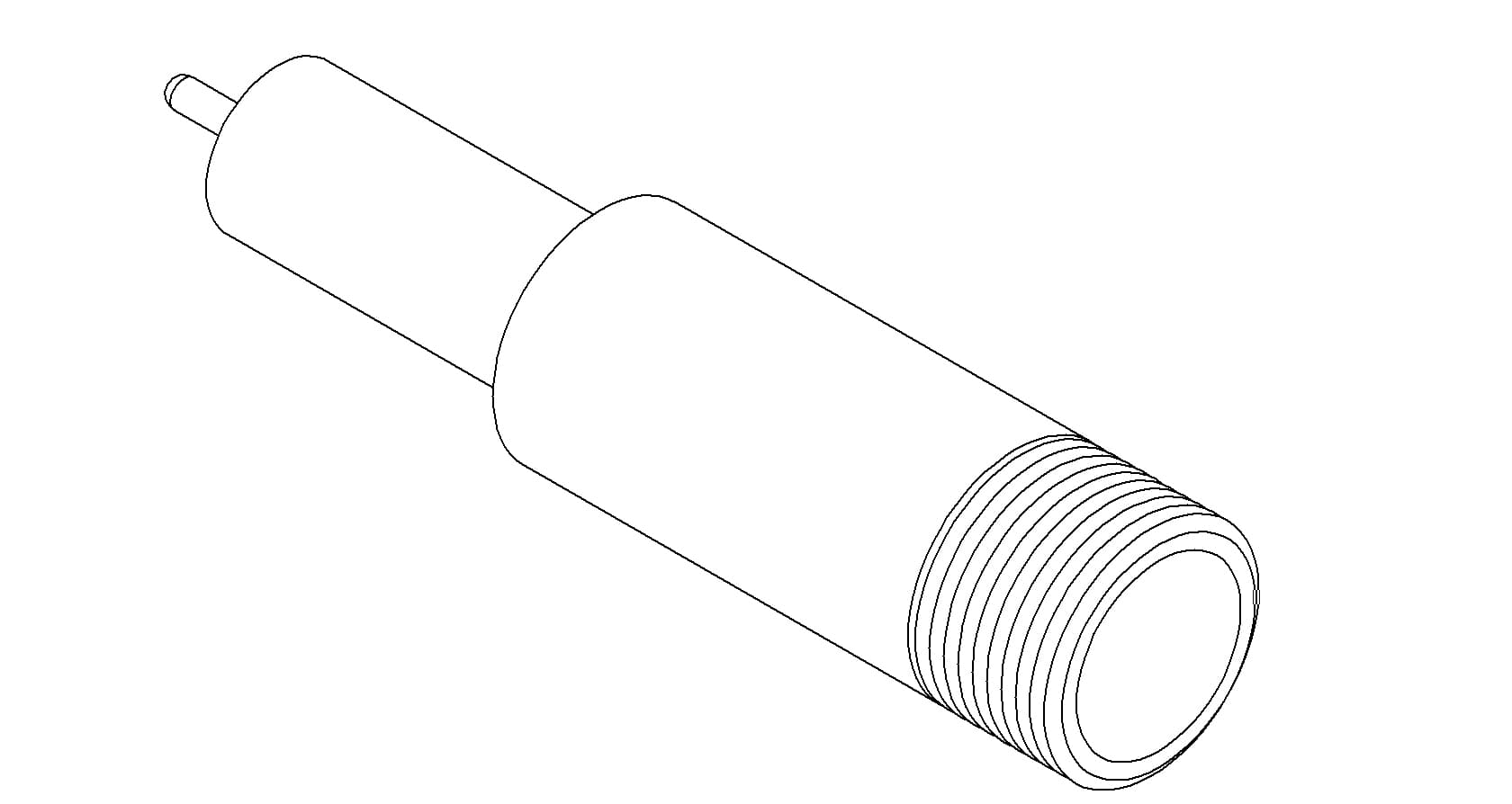 COAXIAL, SHV-B, 1 PIN, GROUNDED SHIELD, WELD