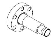 COAXIAL, BNC-MICRODOT, 1 PIN, GROUNDED SHIELD, 133CF, NO CONNECTOR