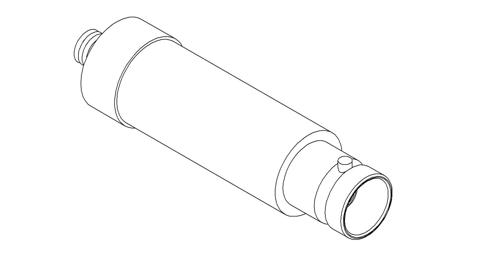 COAXIAL, BNC-MICRODOT, 1 PIN, GROUNDED SHIELD, WELD