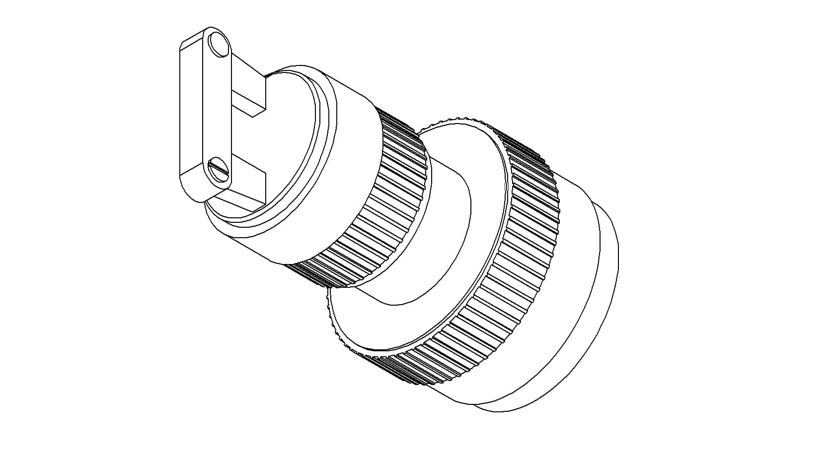 MS CIRCULAR CONNECTOR, 10 PINS, 1000V, 5A, DOUBLE ENDED